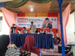 Samsuri Daris Serap Aspirasi Warga Tiga Wilayah Tekulai Inhil: Komitmen Bangun Desa Tetap Jalan