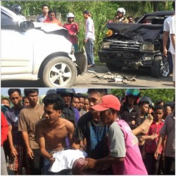 Satu Orang Tewas Dalam Tabrakan Mobil di Mayang Jambi