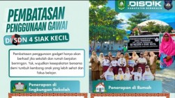 SDN 4 Siak Kecil Bengkalis Dukung Pembatasan Penggunaan Gawai di Lingkungan Sekolah