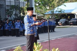 Sekda Bengkalis Pimpin Upacara Peringatan HUT RI Ke-80