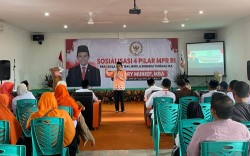 Sosialisasi Empat Pilar di Rohul, Hendry Munief Jelaskan Peran Pancasila dalam Kehidupan