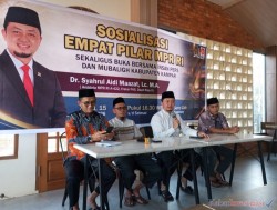 Sosialisasi Empat Pilar MPR RI, Syahrul Aidi Gandeng Insan Pers dan Mubalig Kampar