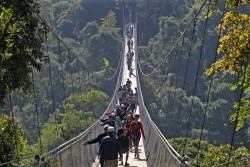 Sukabumi Miliki Jembatan Gantung Terpanjang di Asia