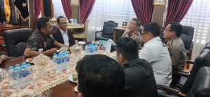 Sukseskan Pilkada 2020, Bawaslu Riau Lakukan Audiensi ke Mapolda Riau.
