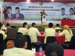 Syahrul Aidi Hadiri Rakernas DPP Apdesi, Komit Perjuangkan Pemerintah Desa
