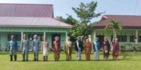 Tanamkan Nasionalisme, SMPN 2 Siak Kecil Gelar Upacara dan Pentas Seni Perjuangan