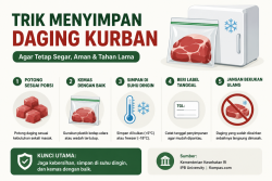 Trik dan Tips Menyimpan Daging Kurban: Panduan Resmi dari Kemenkes dan Akademisi Indonesia