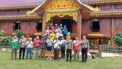 Uji Coba Lintas TDM 2022, Irwasda Polda Riau Sampai Pit Stop 1 Istana Kesultanan Kampa