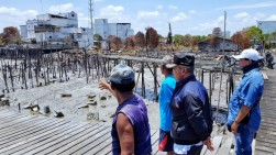 Usai Tinjau Lokasi Kebakaran di Tj. Medang, Wabup Meranti Tinjau Infrastruktur Kecamatan Rangsang