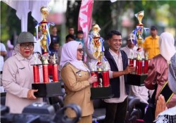 Wabup Misharti Resmi Buka Camat Cup I Kampar Kiri, Diikuti 34 Tim dari 21 Desa