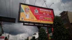 Waw.., Baliho Anak Bupati dan Wali Kota Langgar PKPU Binjai, Medan